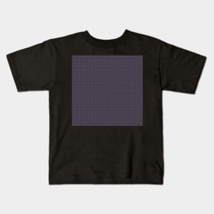 Houndstooth  by Suzy Hager      Amari Collection   107, Shades of Grey, Violet and Brown Kids T-Shirt